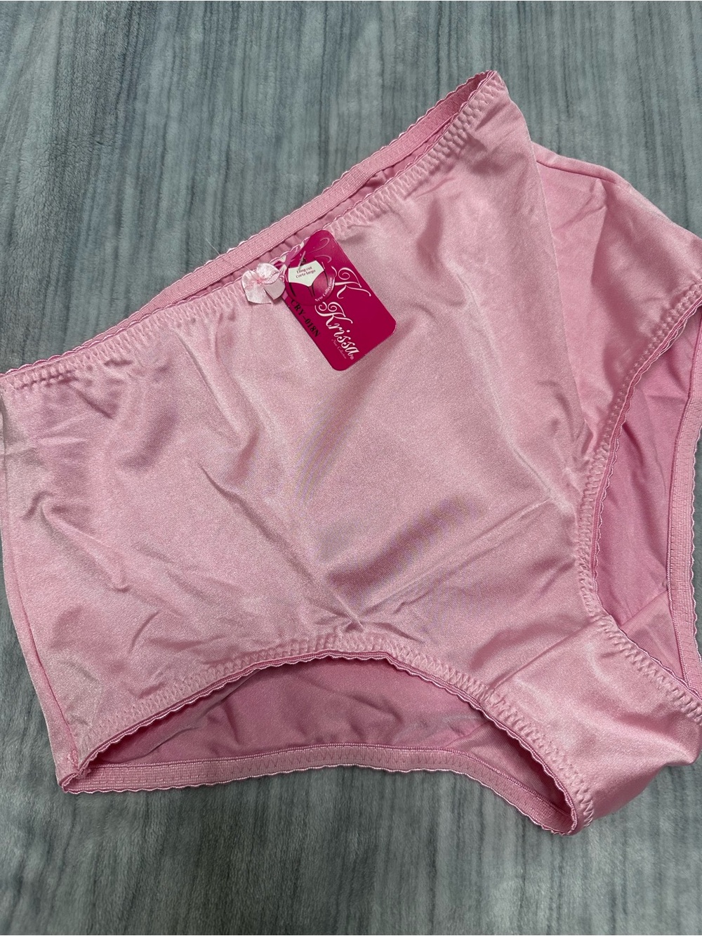Pink High-Waist Satin Briefs